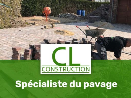 Pavage allée de garage en pavé autobloquant – Lestrem