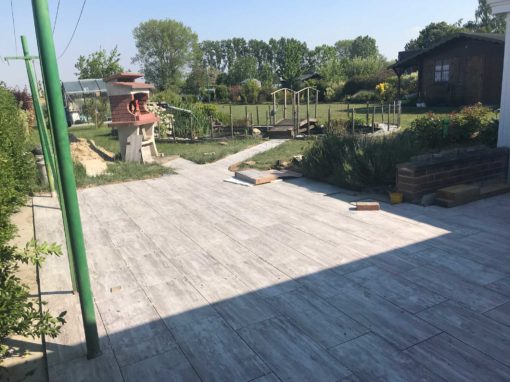 Réalisation terrasse extérieur à La Couture