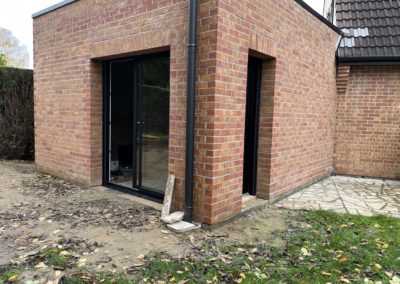 Extension de maison individuelle  en brique à Faches Thumesnil