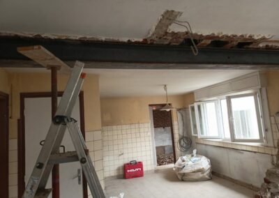 Percement de mur porteur et agrandissement d’une pièce à Béthune